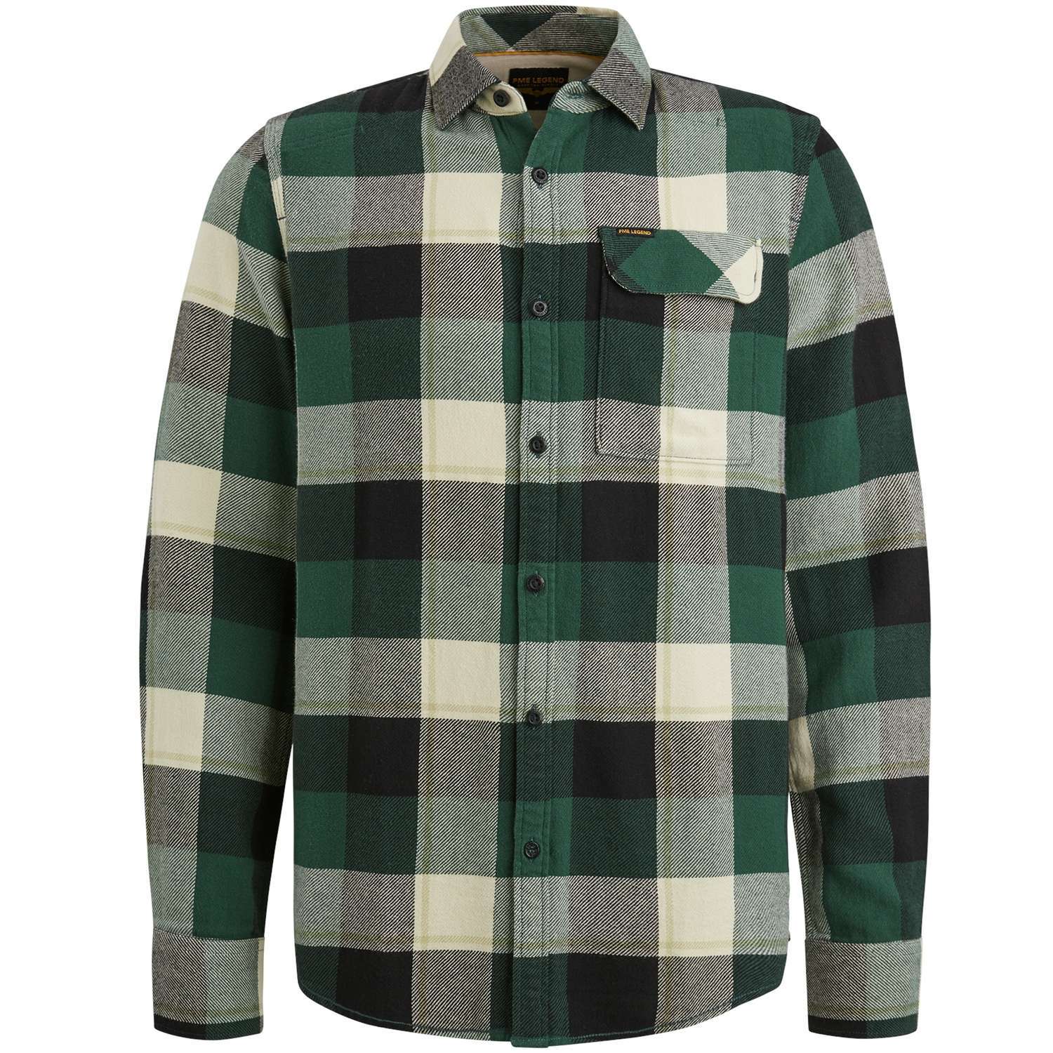 Pme Legend Overshirt Flanel H. tw Groen