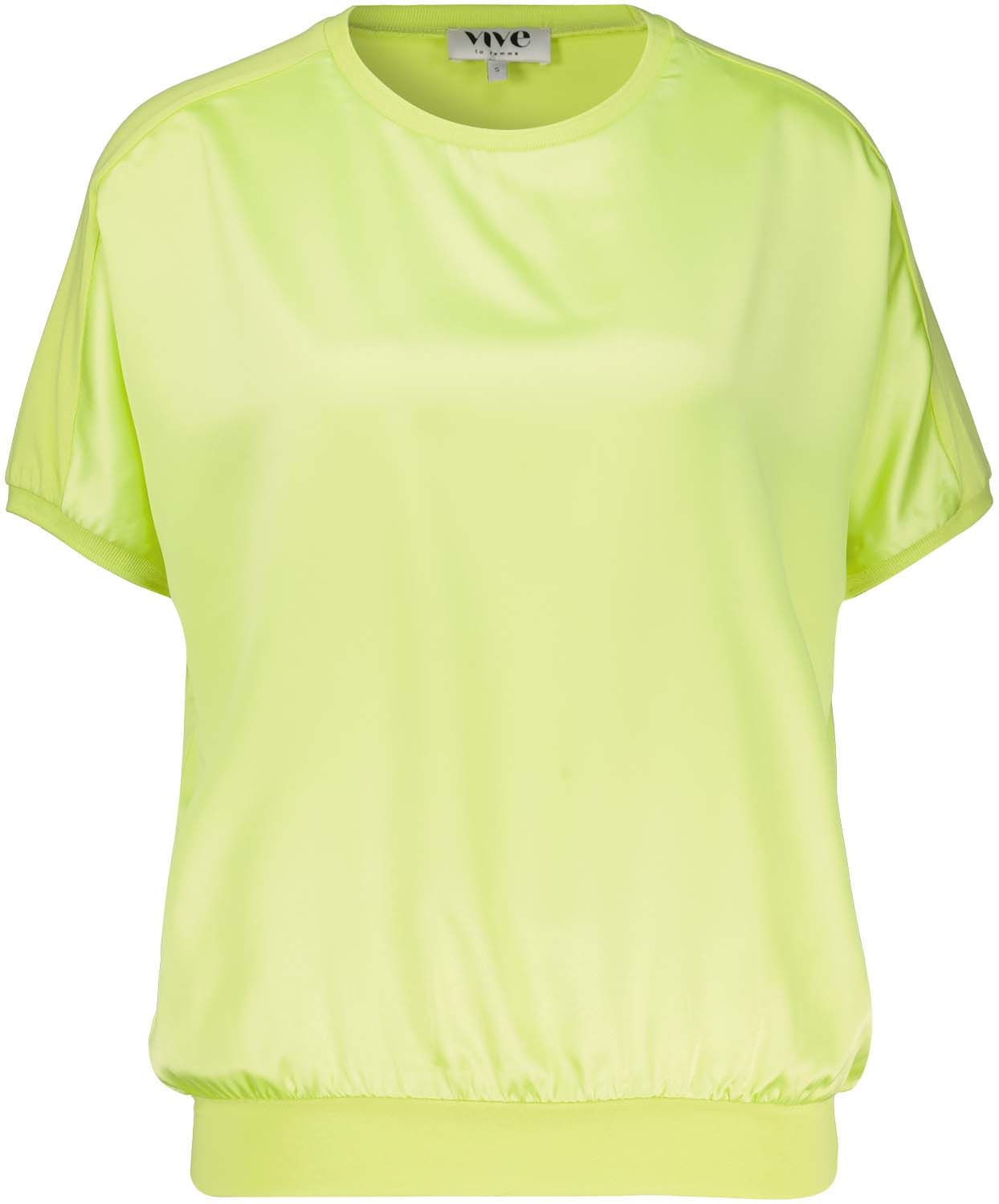 Vive La Femme Top 0 neck Geel
