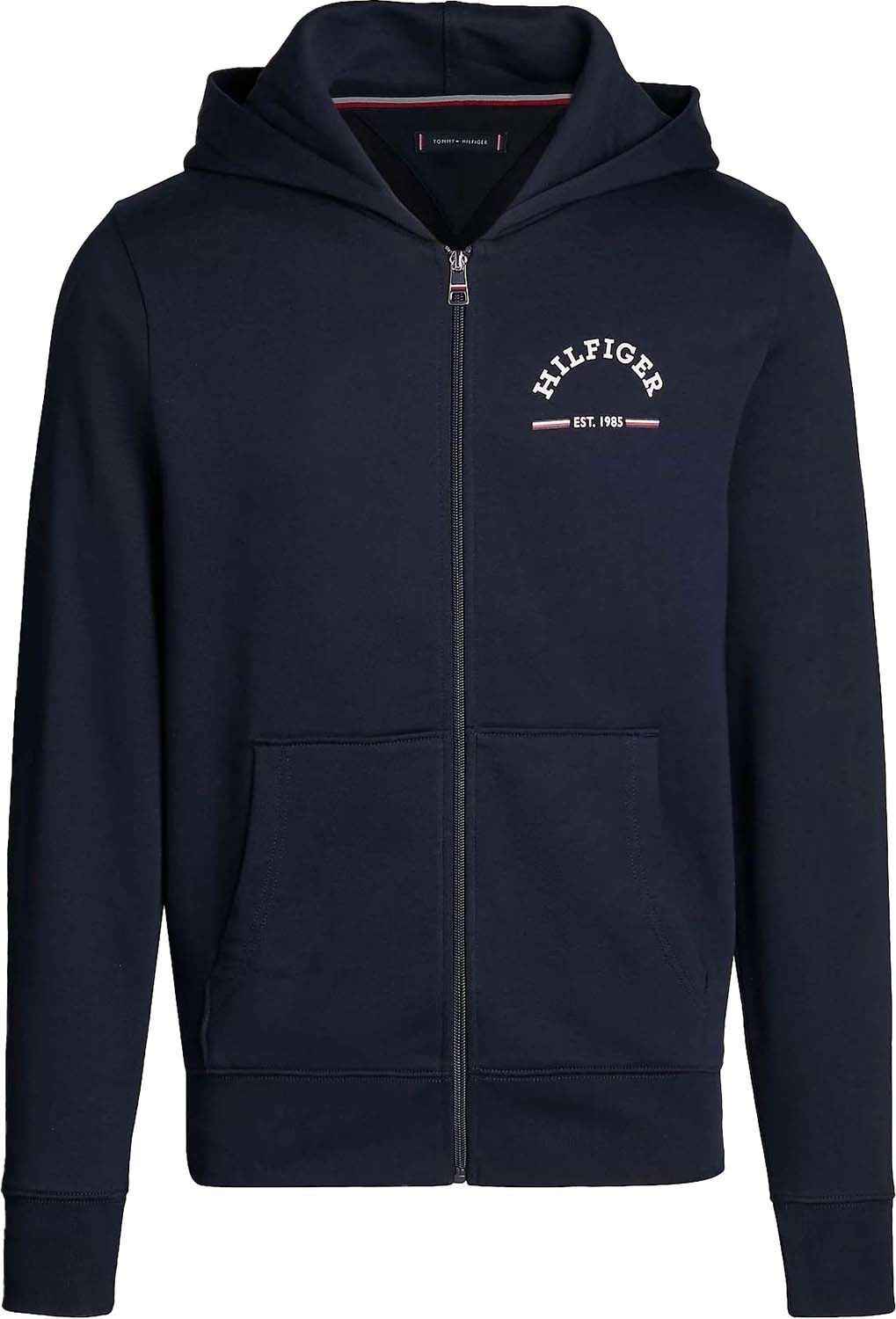 roundall hooded zip through Blauw