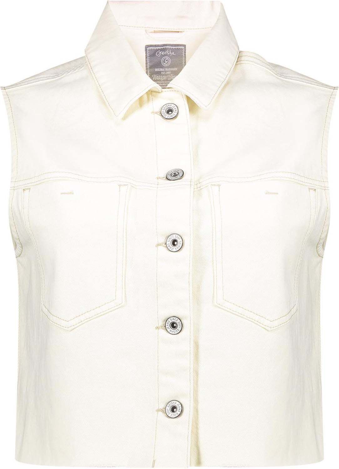 Geisha Jeans vest Wit