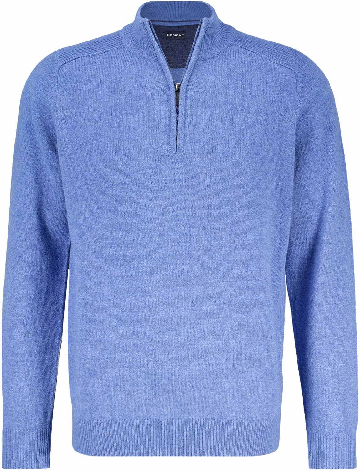 trui half zip Blauw