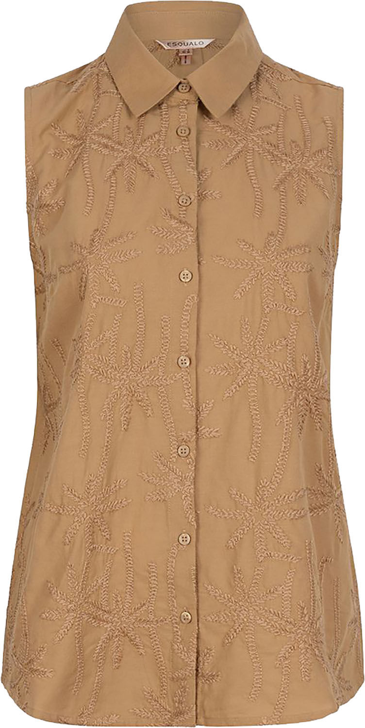Esqualo Blouse slv/lss chicken embroidery Beige