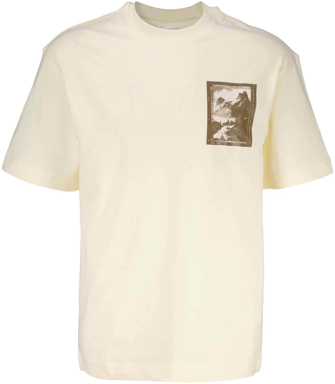 T-shirt Loose Norman Print Wit