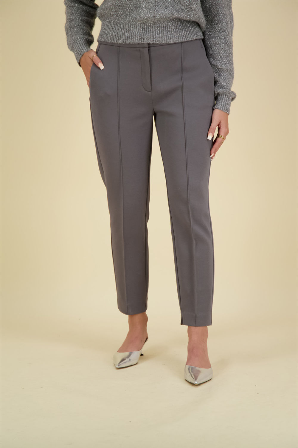 Beaumont Pantalon Salt Grijs