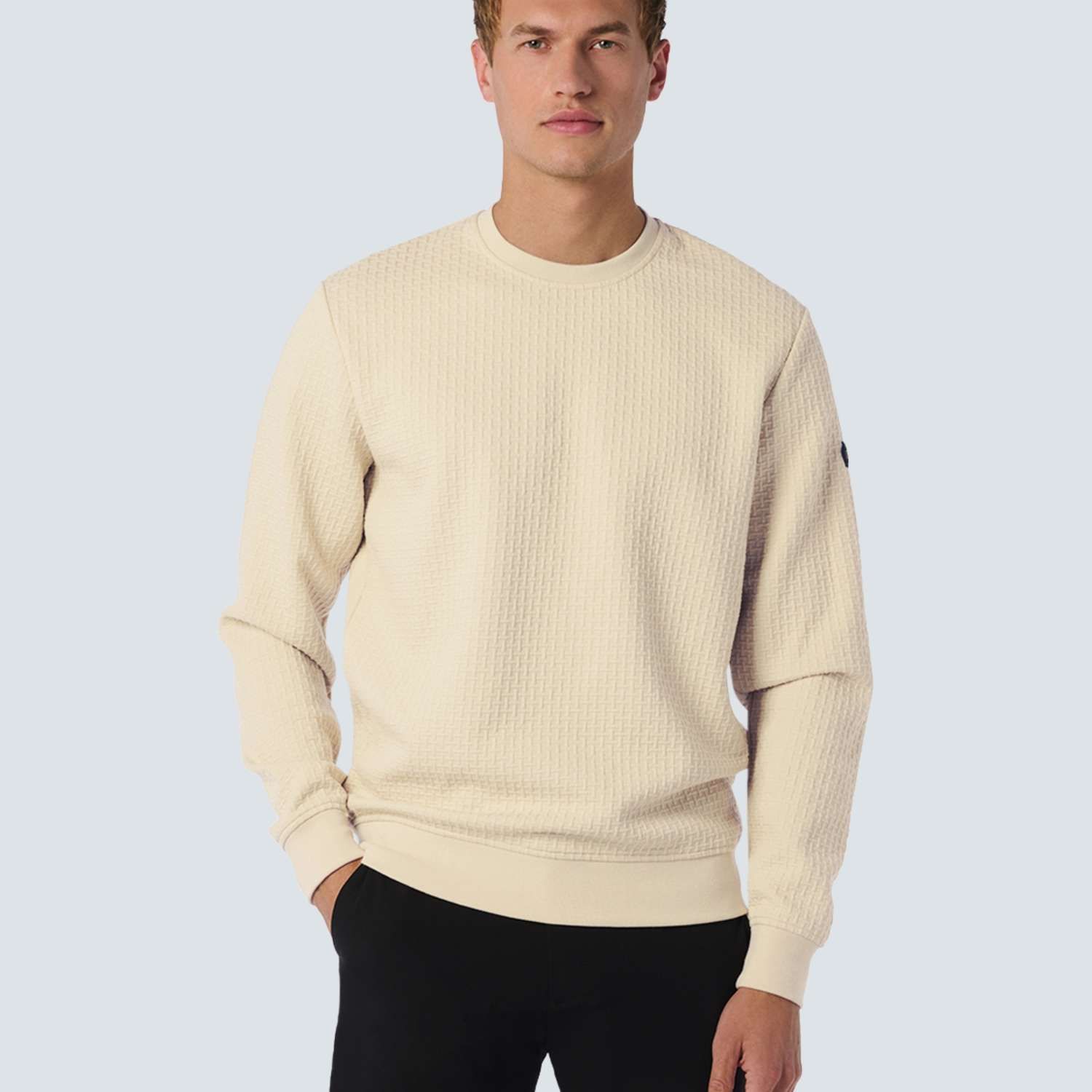 Sweater Crewneck Double Layer Jacqu Grijs