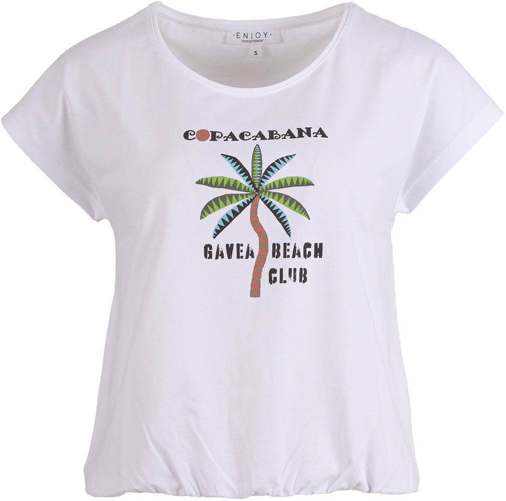 Enjoy blouson copa cabana print Wit