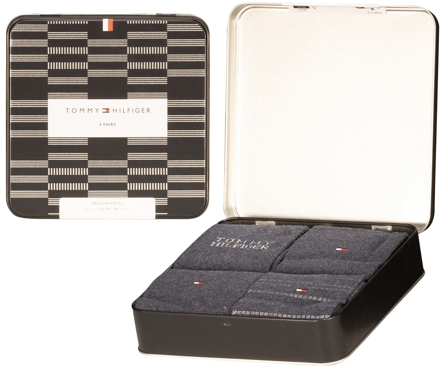 Tommy Hilfiger Sokken 4 Paar giftbox Blauw
