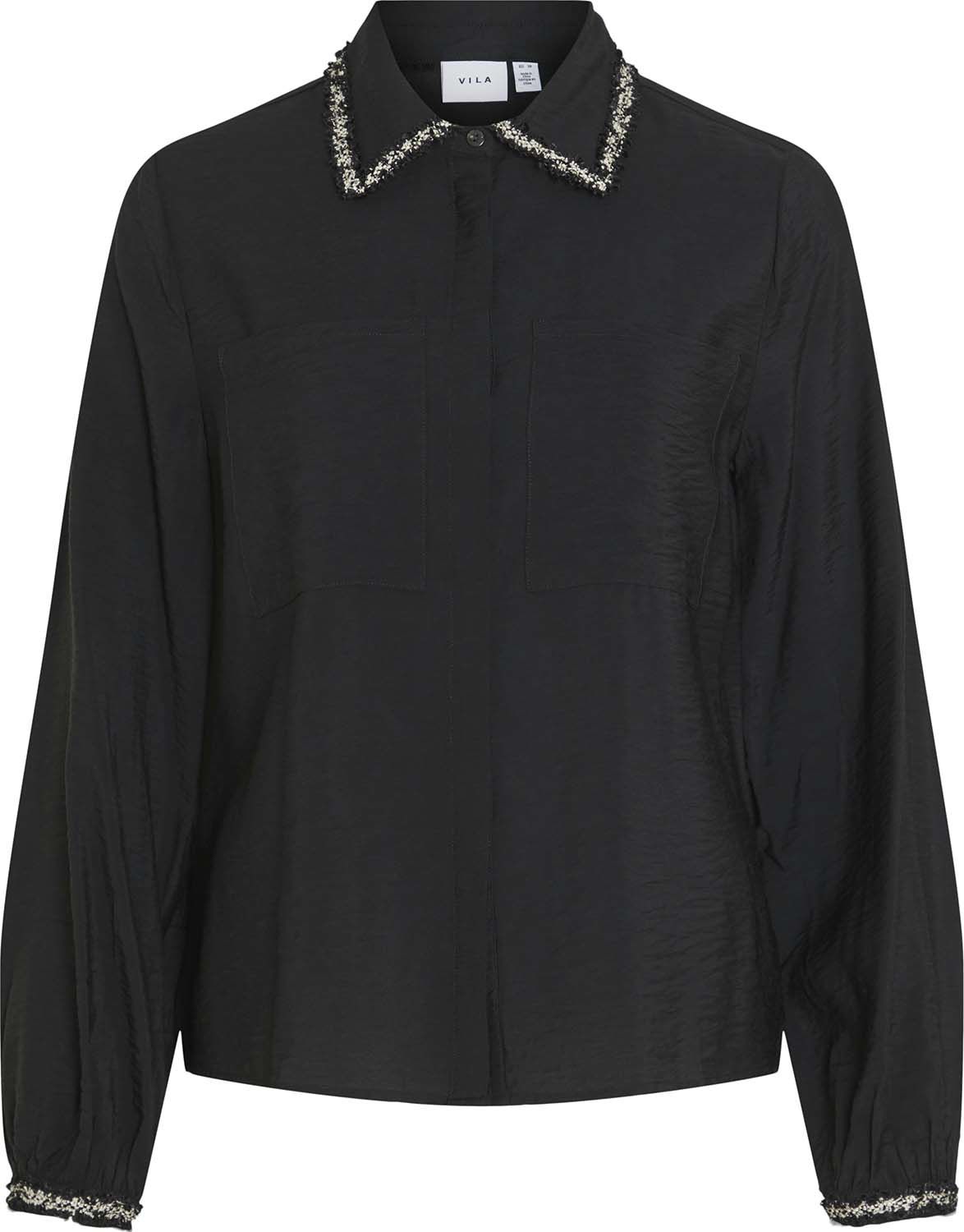 Vila Blouse Dogma Zwart
