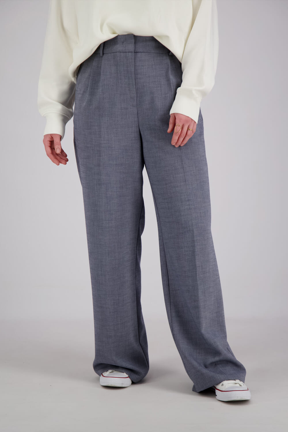 Yaya Broek Woven Blauw