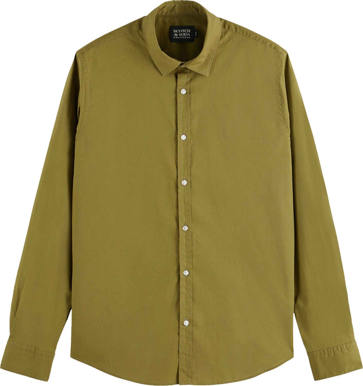 SEASONAL ESSENTIALS POPLIN SOLID SH Groen