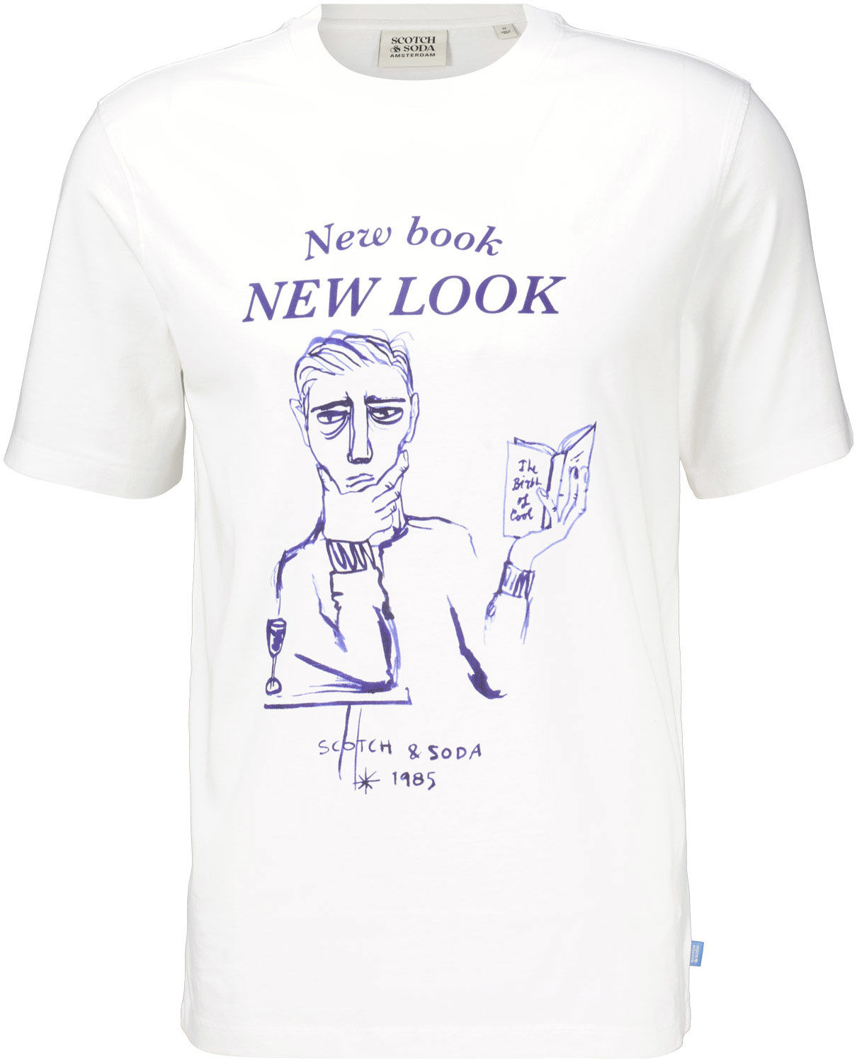 Scotch & Soda REGULAR FIT FRONT ARTWORK T-SHIRT Wit