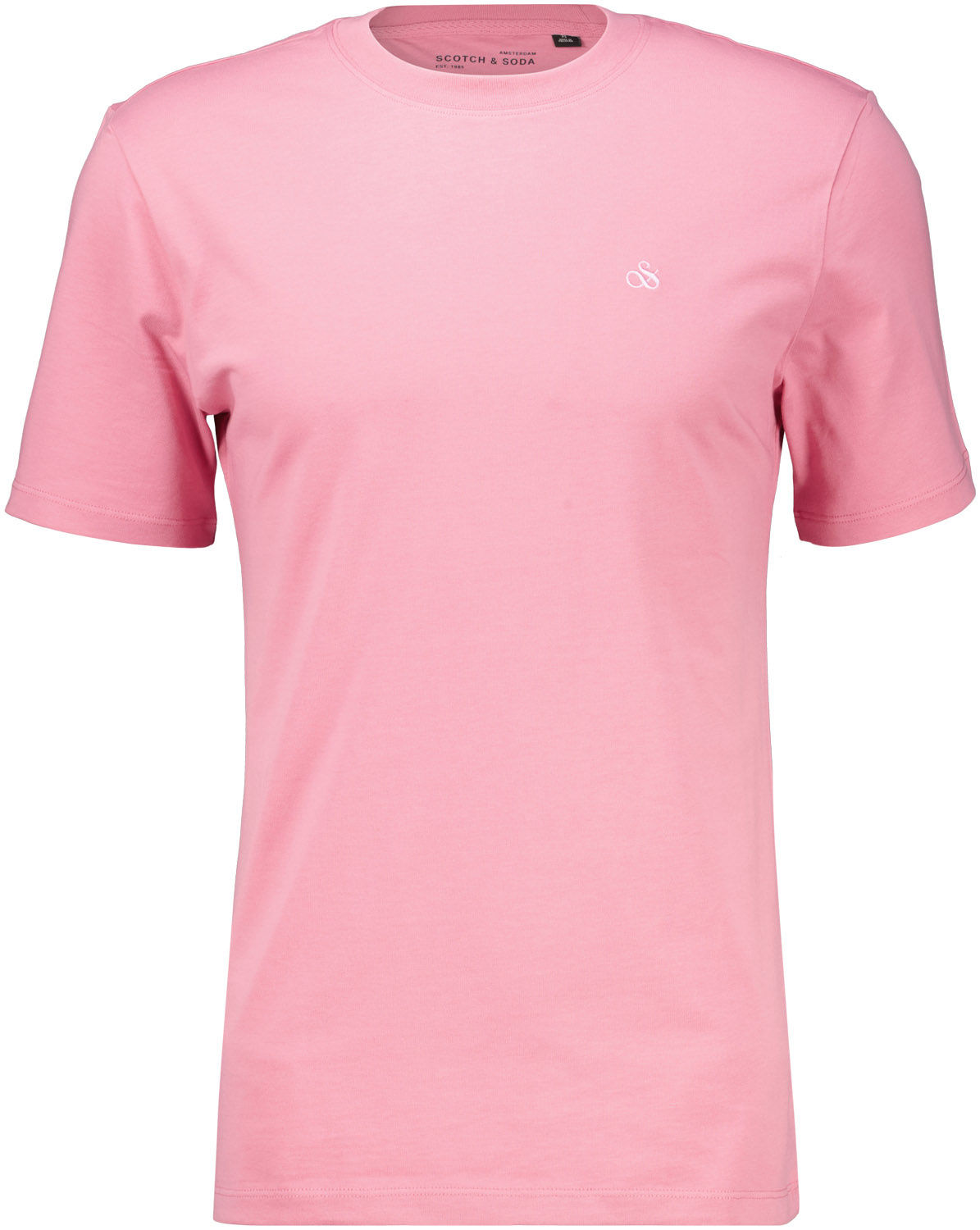 Scotch Soda REGULAR FIT ESSENTIAL LOGO T SHIRT Roze T shirts Gratis bezorging Bomont