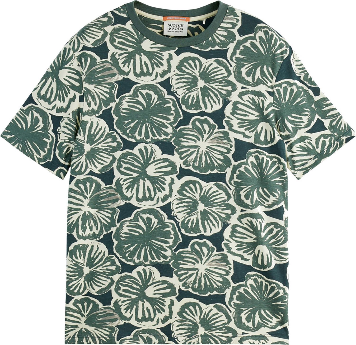 T-shirt Big All Over Print Groen