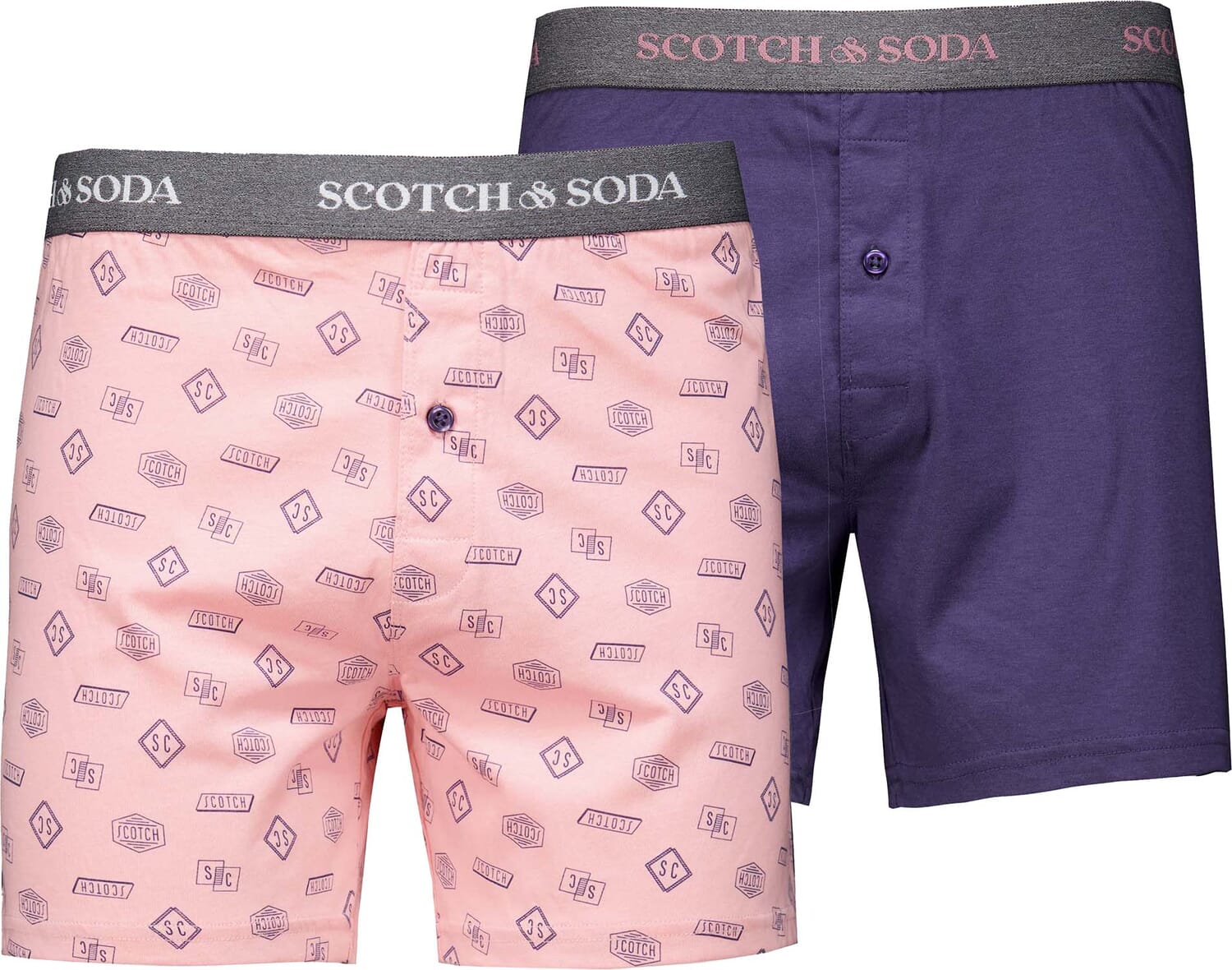 Scotch & Soda 2 Pak Boxershorts Roze