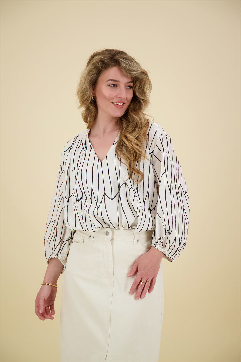 Nukus Top June  Wit