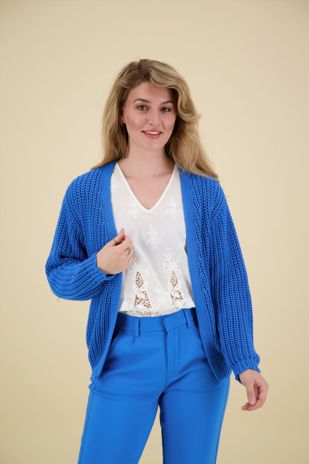 Nukus Vest Gladys Fancy Blauw