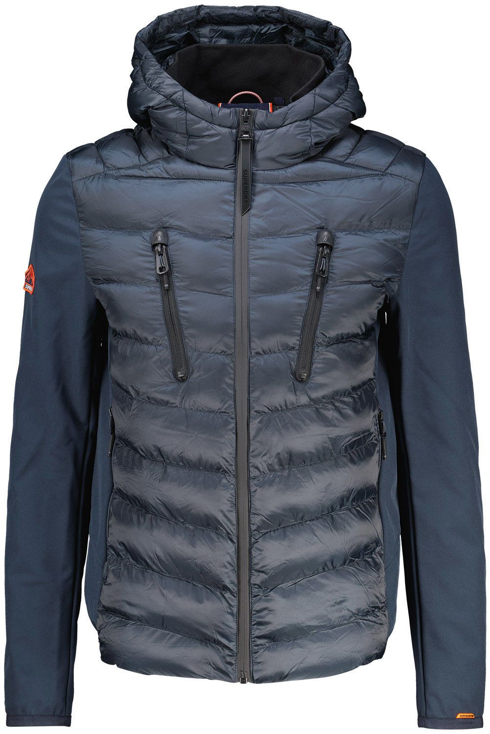 hooded storm softshell Blauw