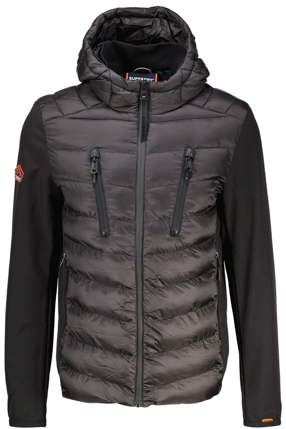 hooded storm softshell Zwart