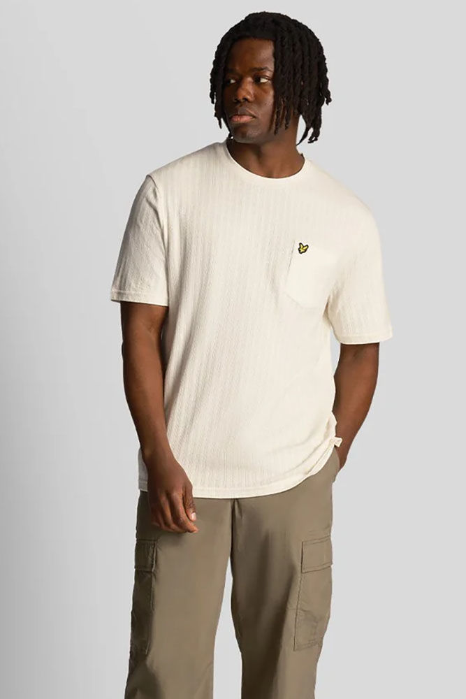 Lyle Scott T shirt Wit T shirts Gratis bezorging Bomont