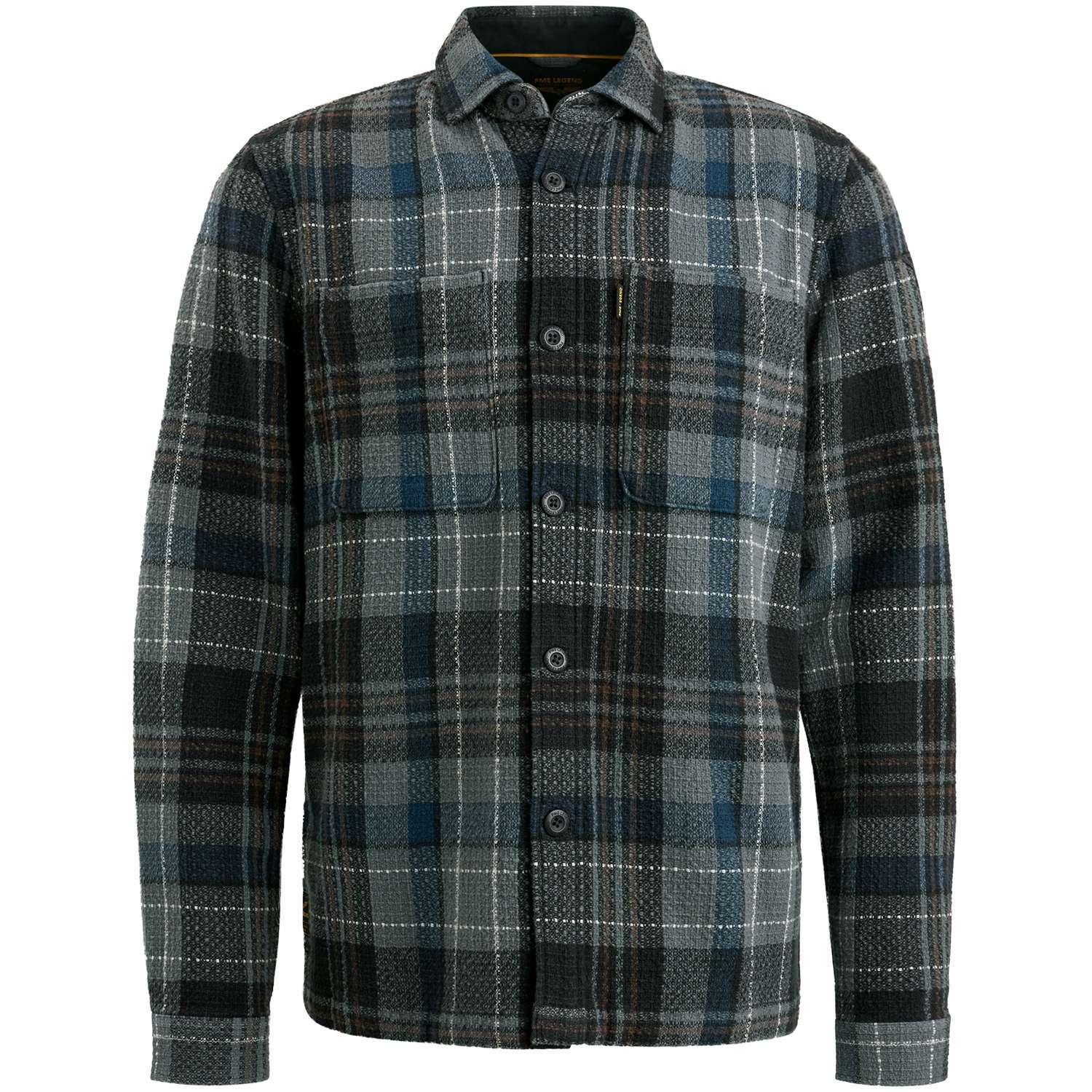 Pme Legend Overhemd Dobby Mattweave Zwart
