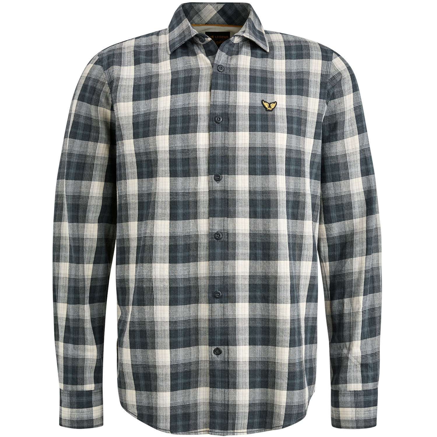 Pme Legend Overhemd Twill Yarndyed C Zwart