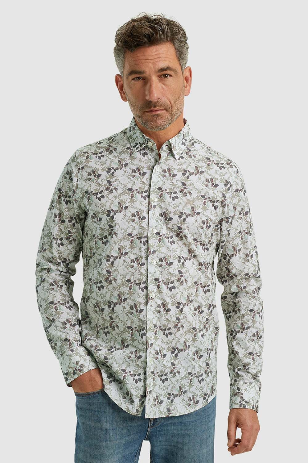 Vanguard Overhemd Print Bruin