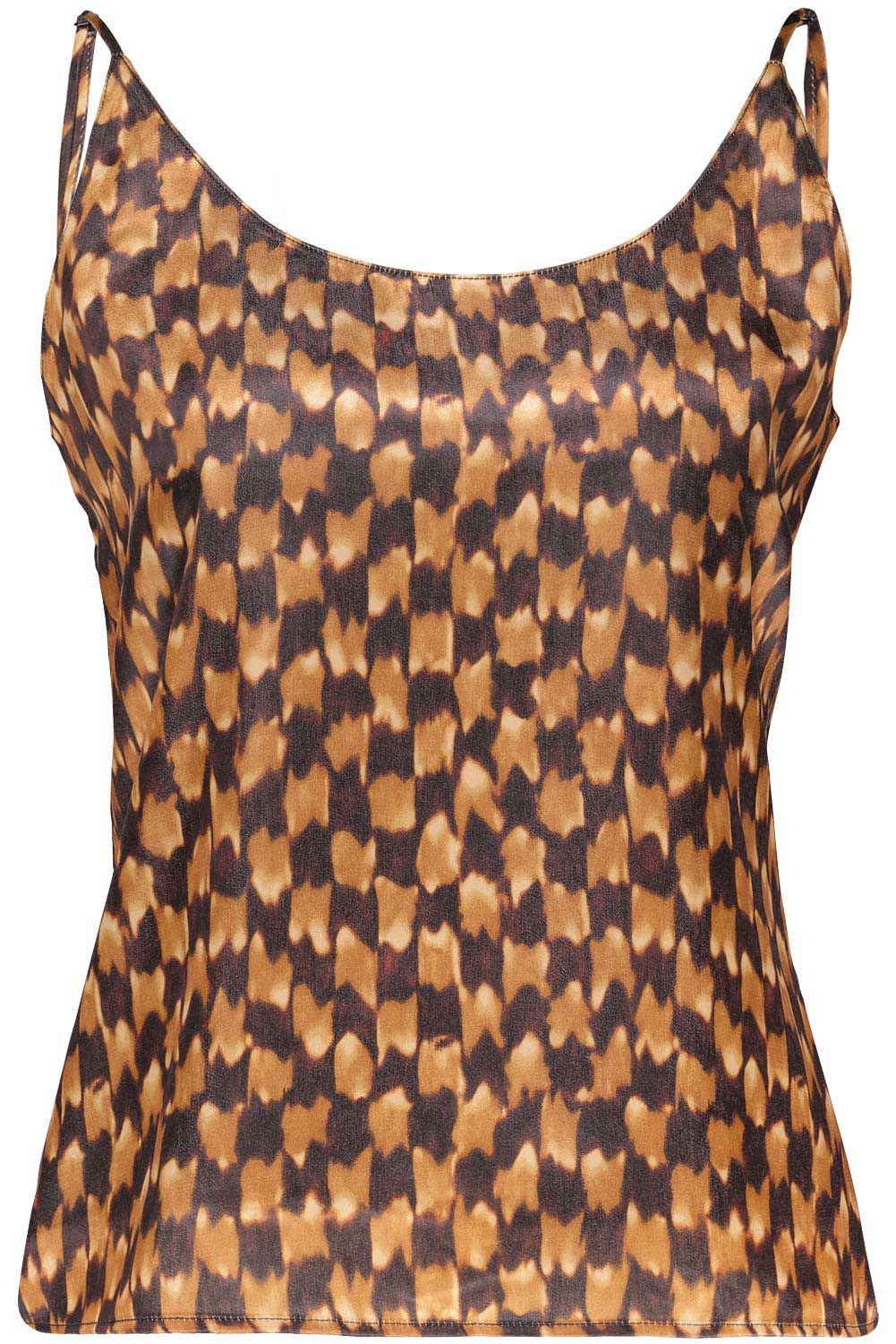 Scotch & Soda JERSEY WOVEN TANK Beige