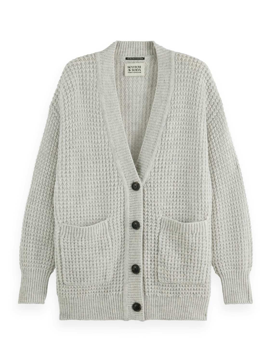 Scotch & Soda Vest Textured Grijs