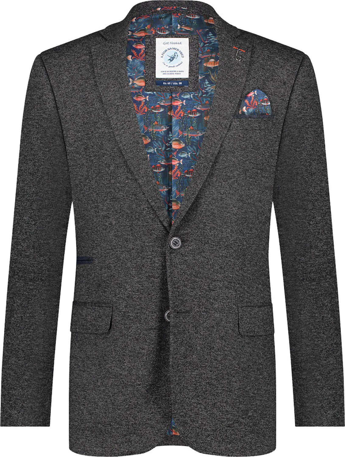 Blazer Pique Grijs
