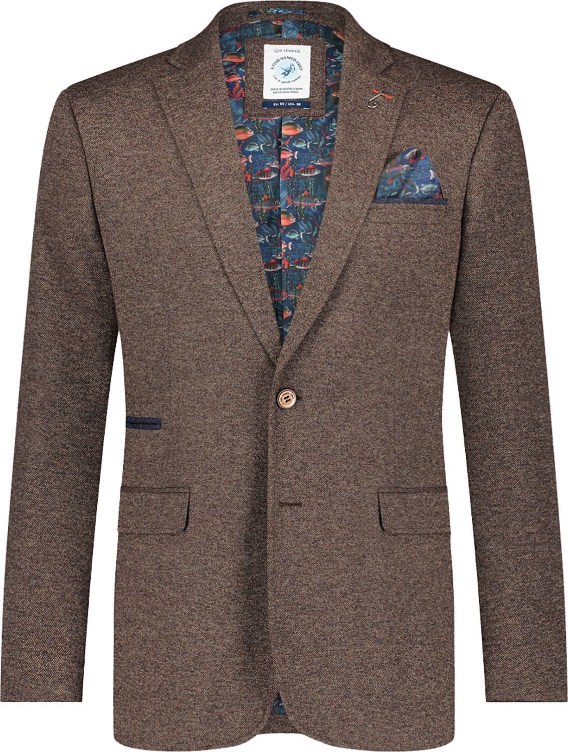 Blazer Pique Bruin