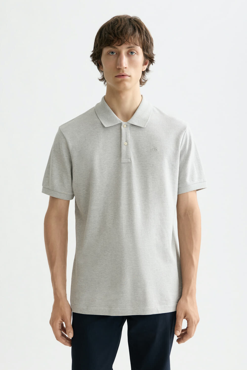 Scotch & Soda Polo Core Logo Grijs
