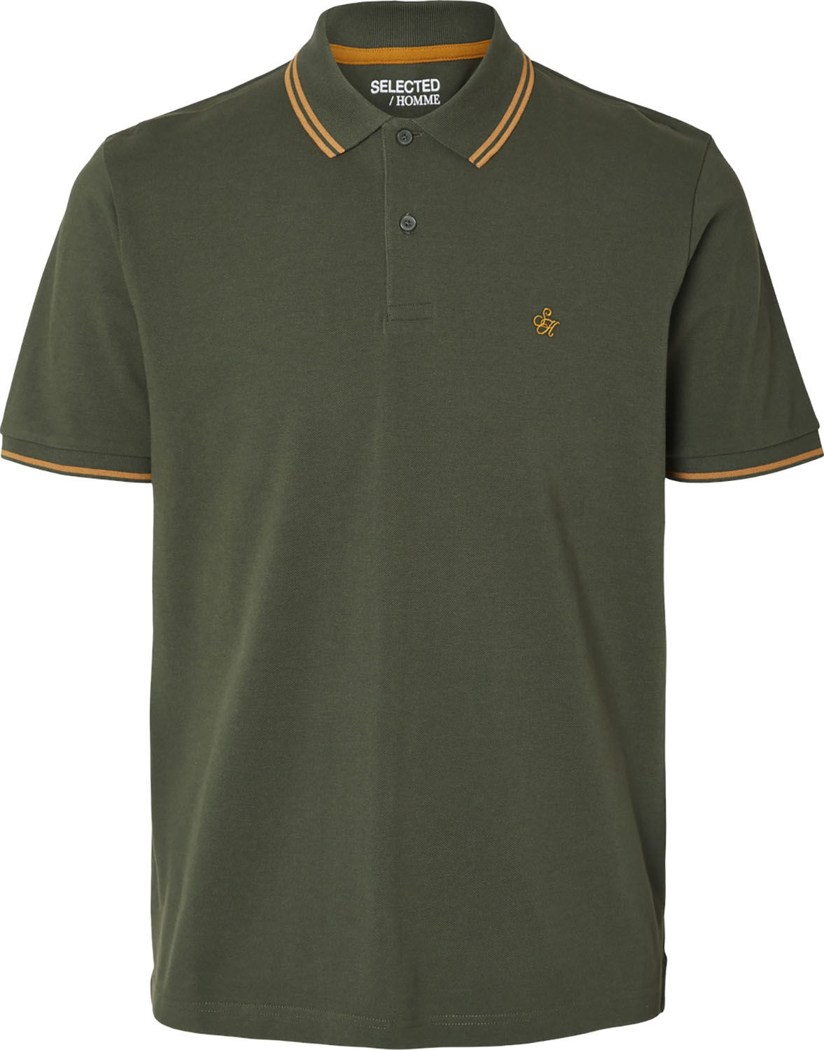 Selected Homme Poloshirt Dante Groen