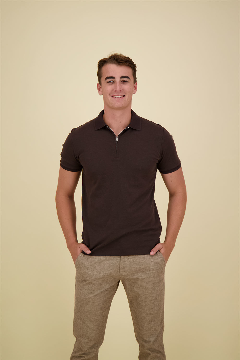 Selected Homme Polo Fave Bruin