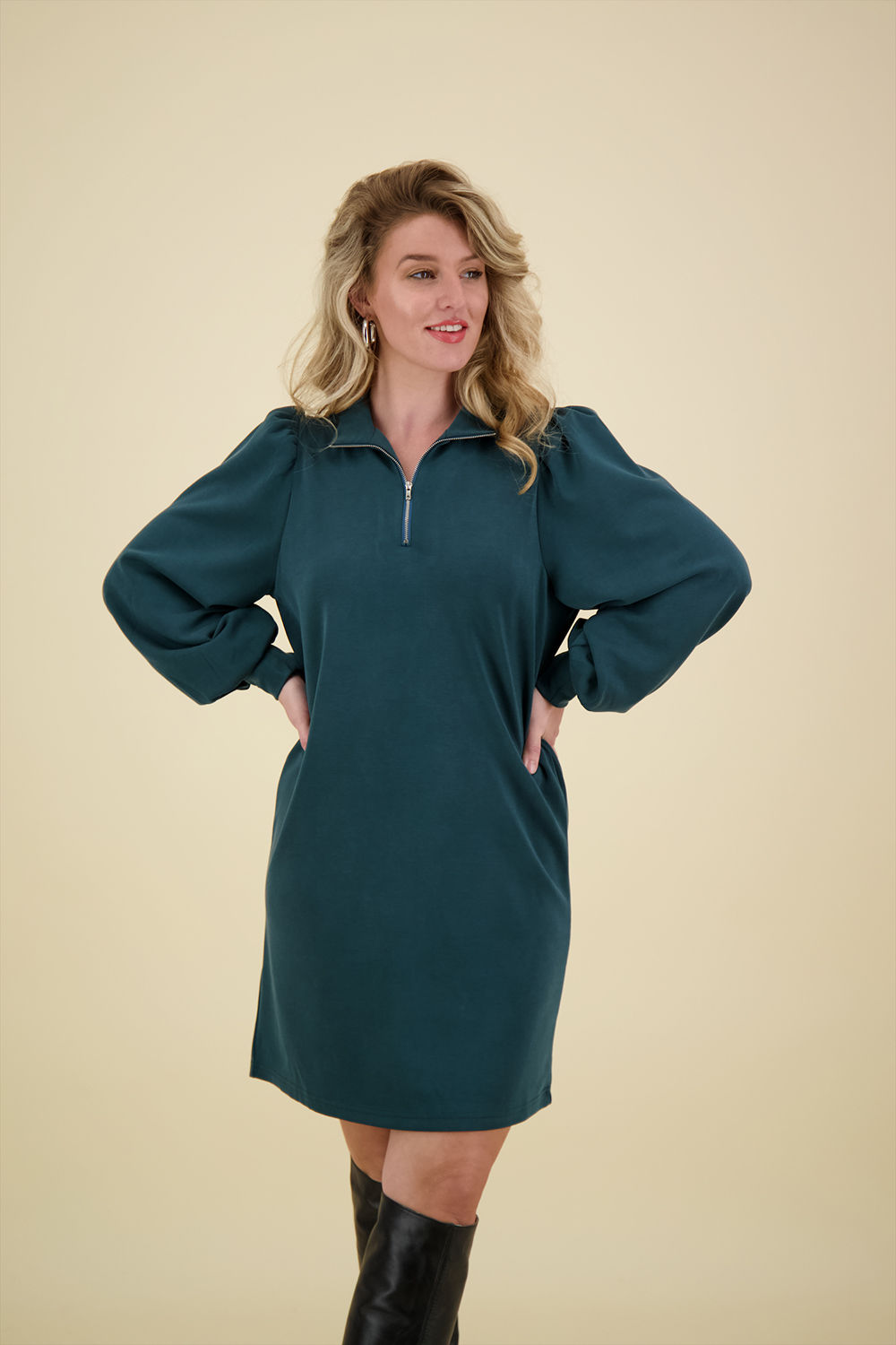 Vive La Femme Jurk Vivianne Blauw