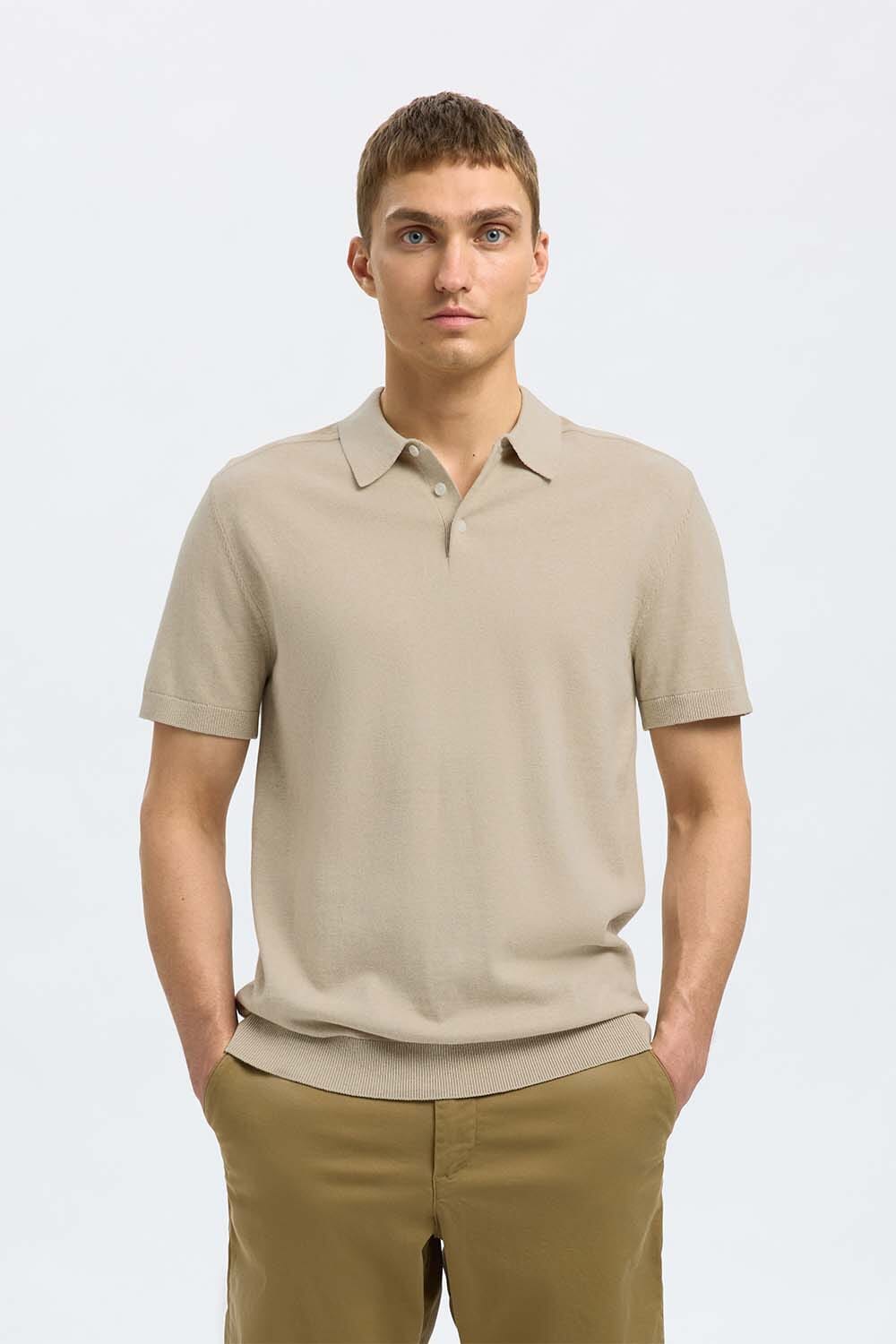 Selected Homme Polo Berg Beige