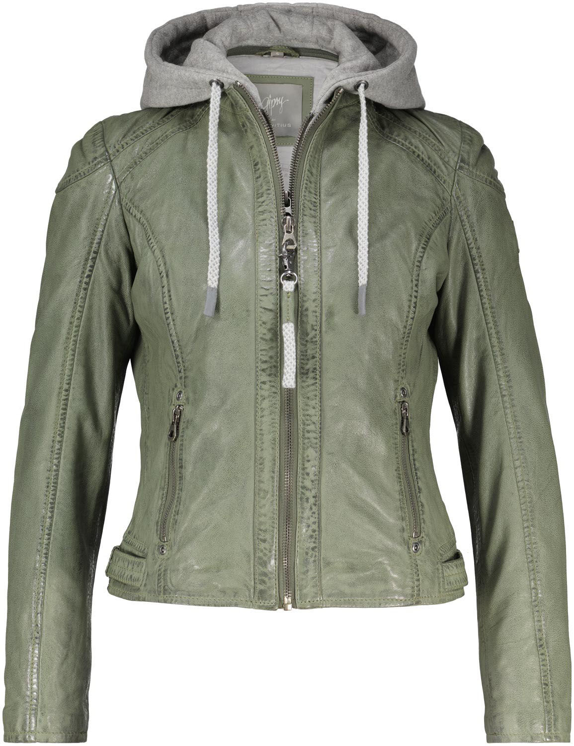 Gipsy Leren Bikerjas Alice Groen