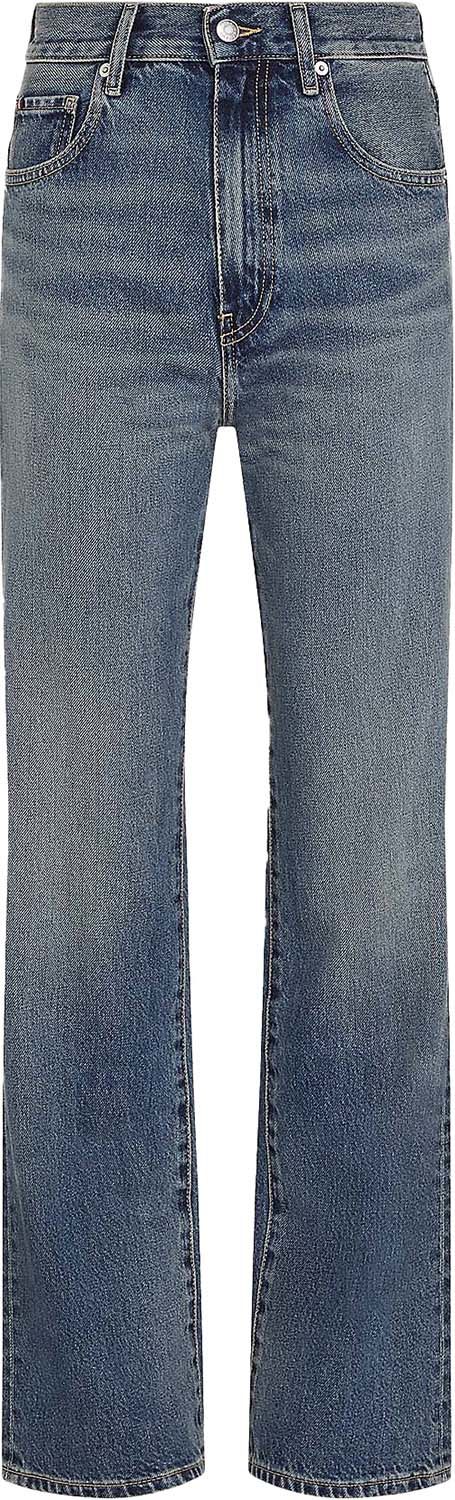 Tommy Hilfiger relaxed bootcut hw pat Blauw