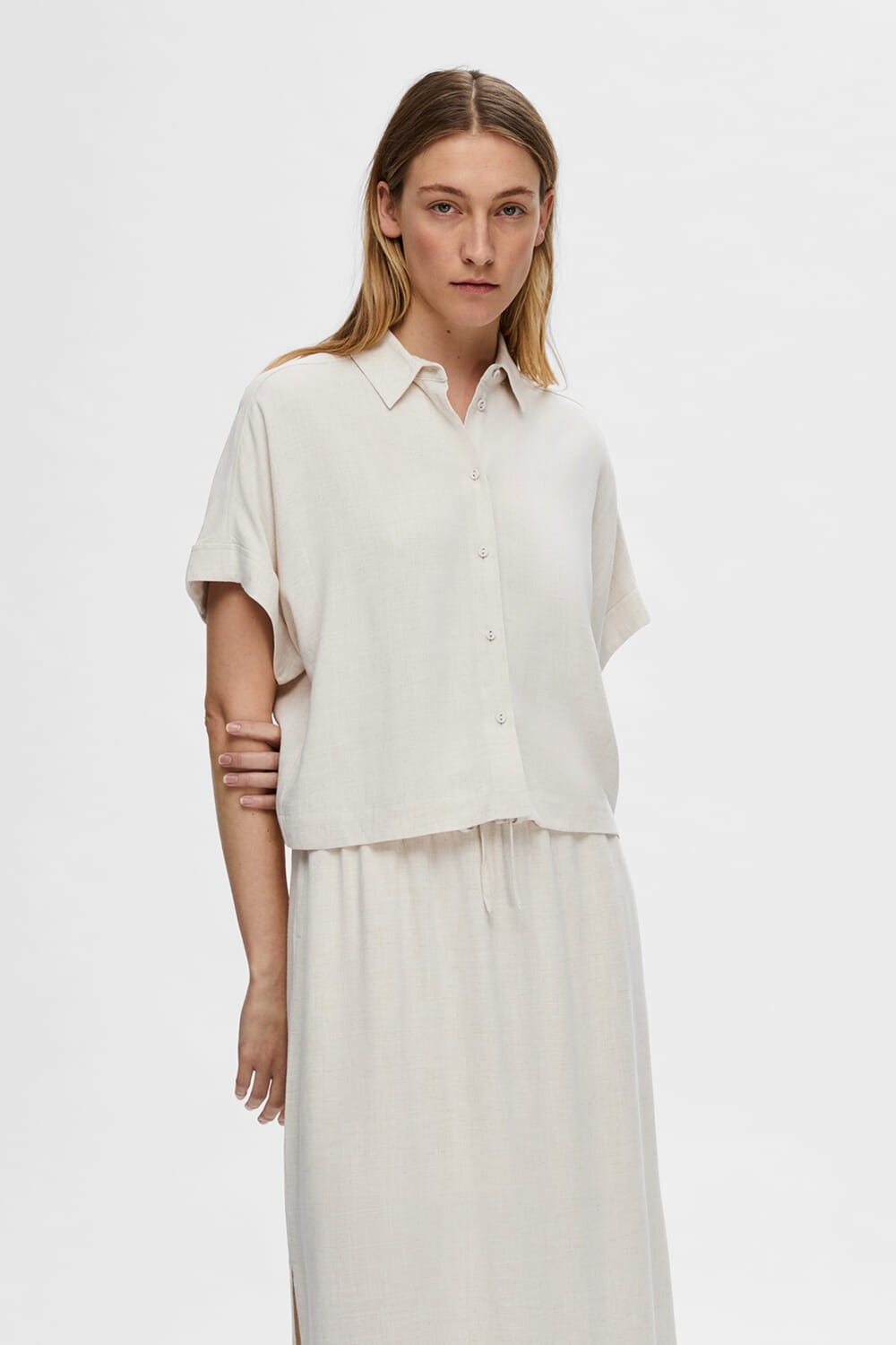 Selected Femme Blouse Viva Beige