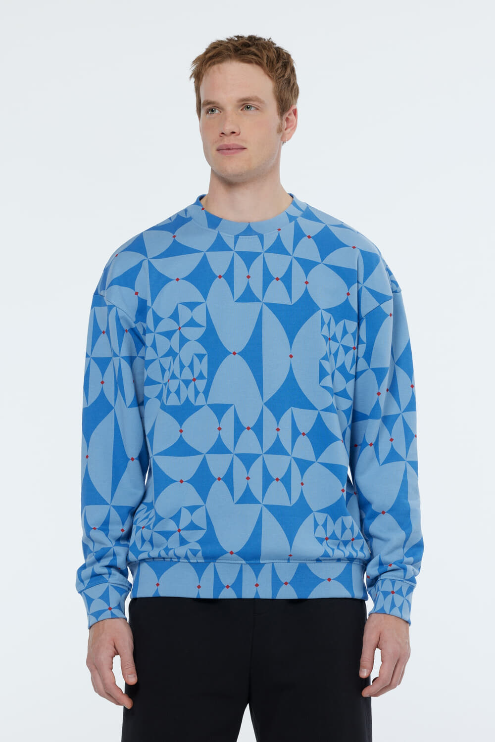 Scotch & Soda Sweater AOP Indigo