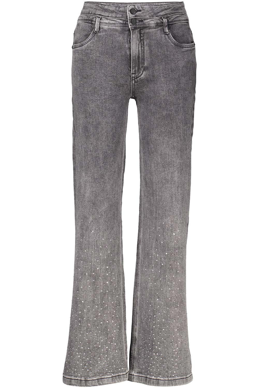 Geisha Jeans stones Grijs