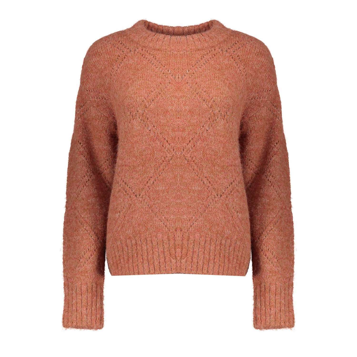 Geisha Pullover argyle ajour Rood