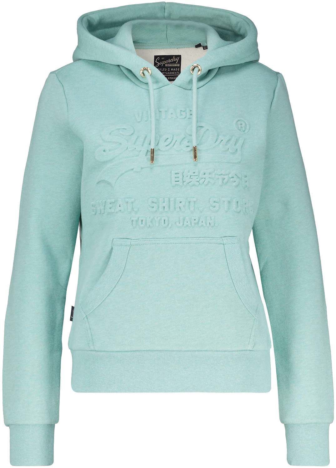 Embosed VL hoodie Groen