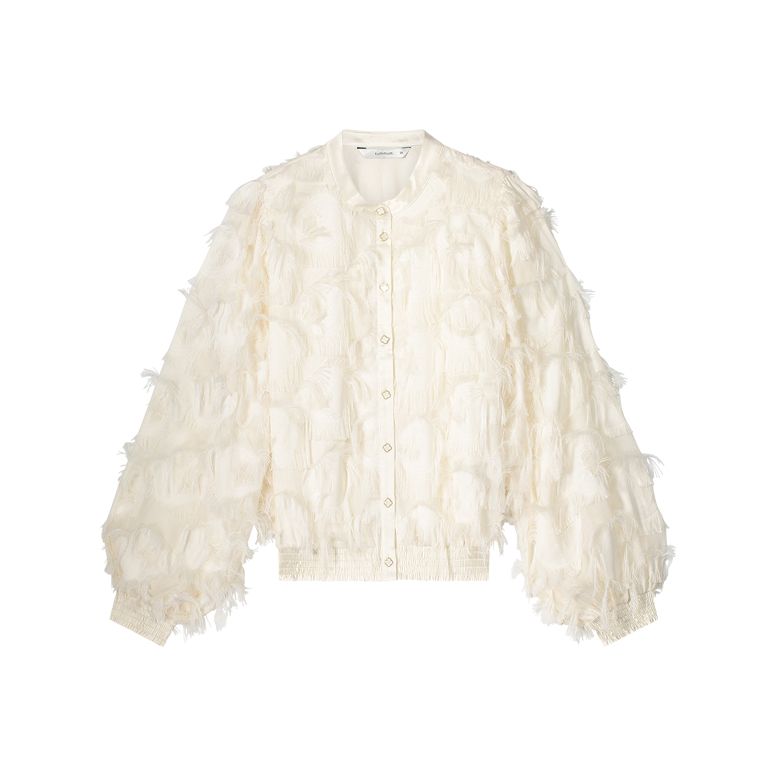 Blouse Fringe Fluffy Wit