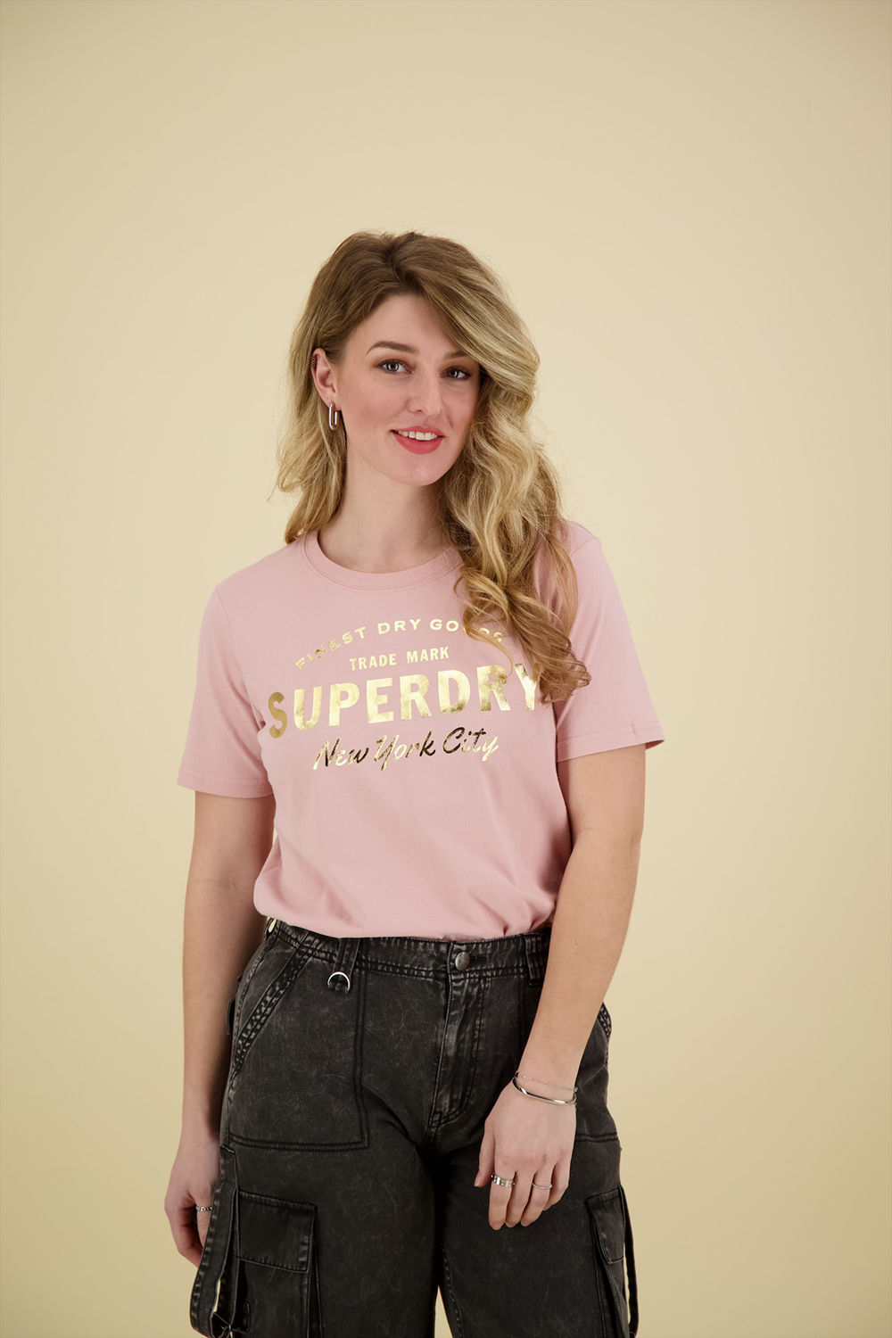 Superdry T-shirt Roze