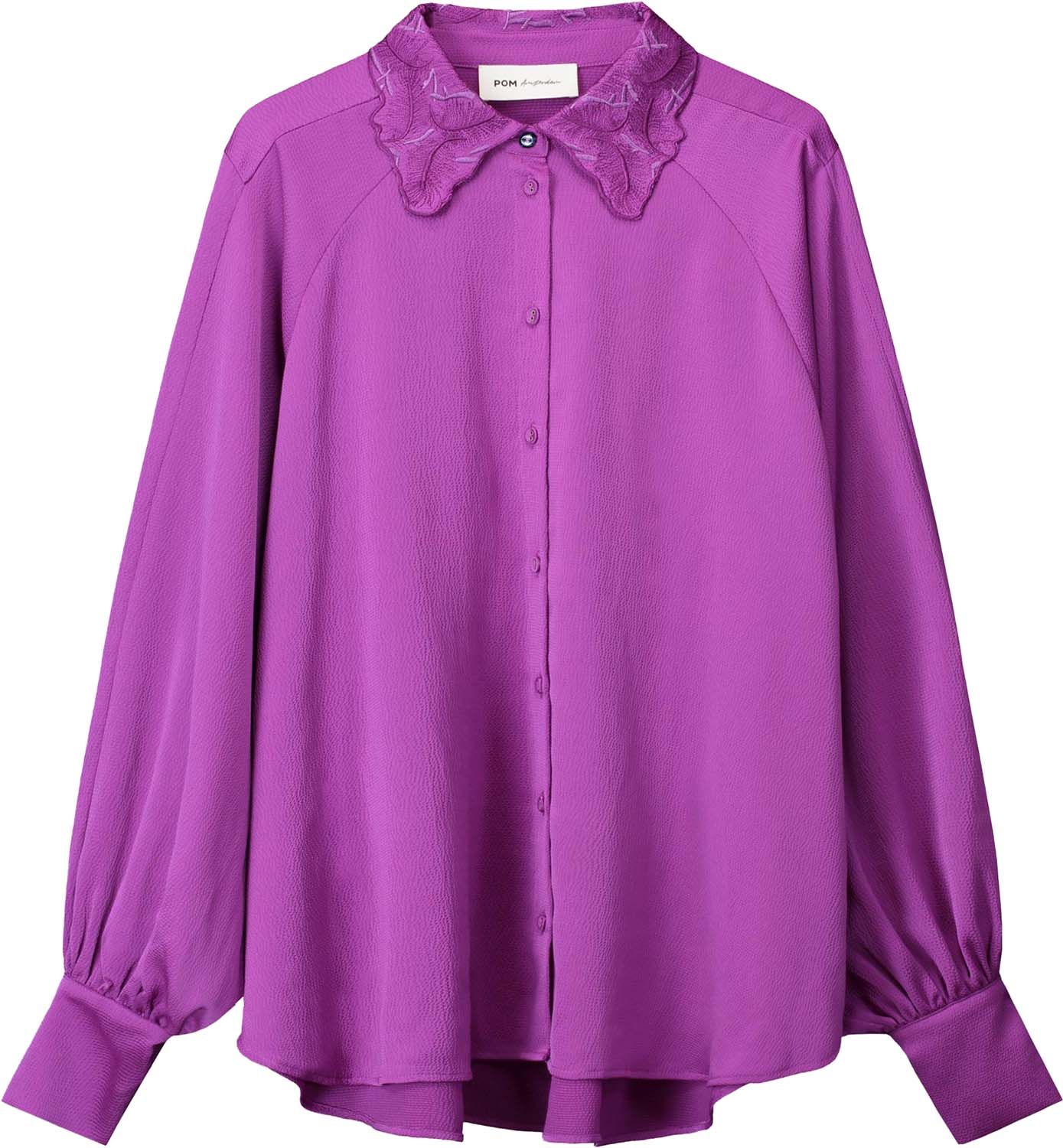 Pom Amsterdam Blouse Feathers Cactus Paars