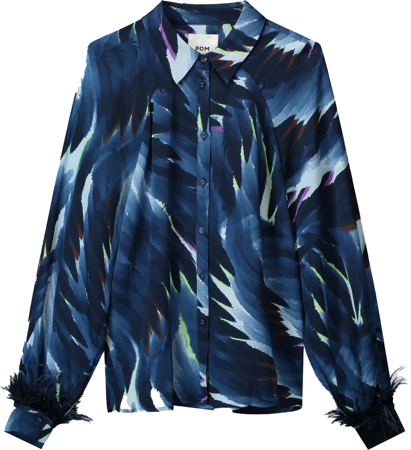 Blouse Feathers Multi