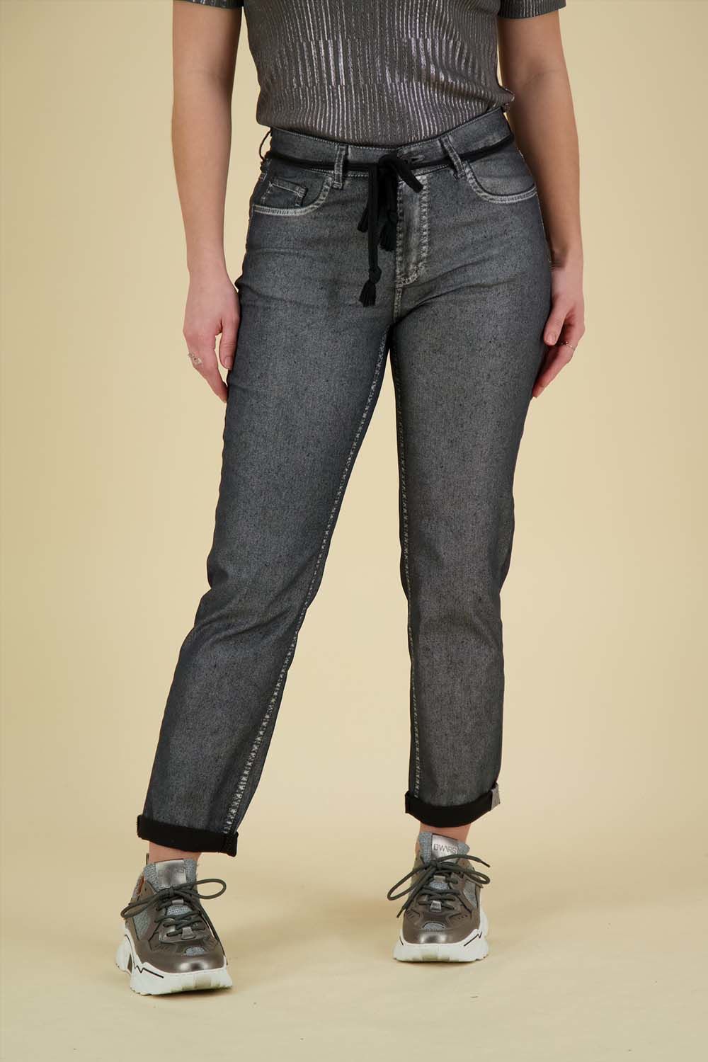 Para Mi Broek Bobby coting Grijs