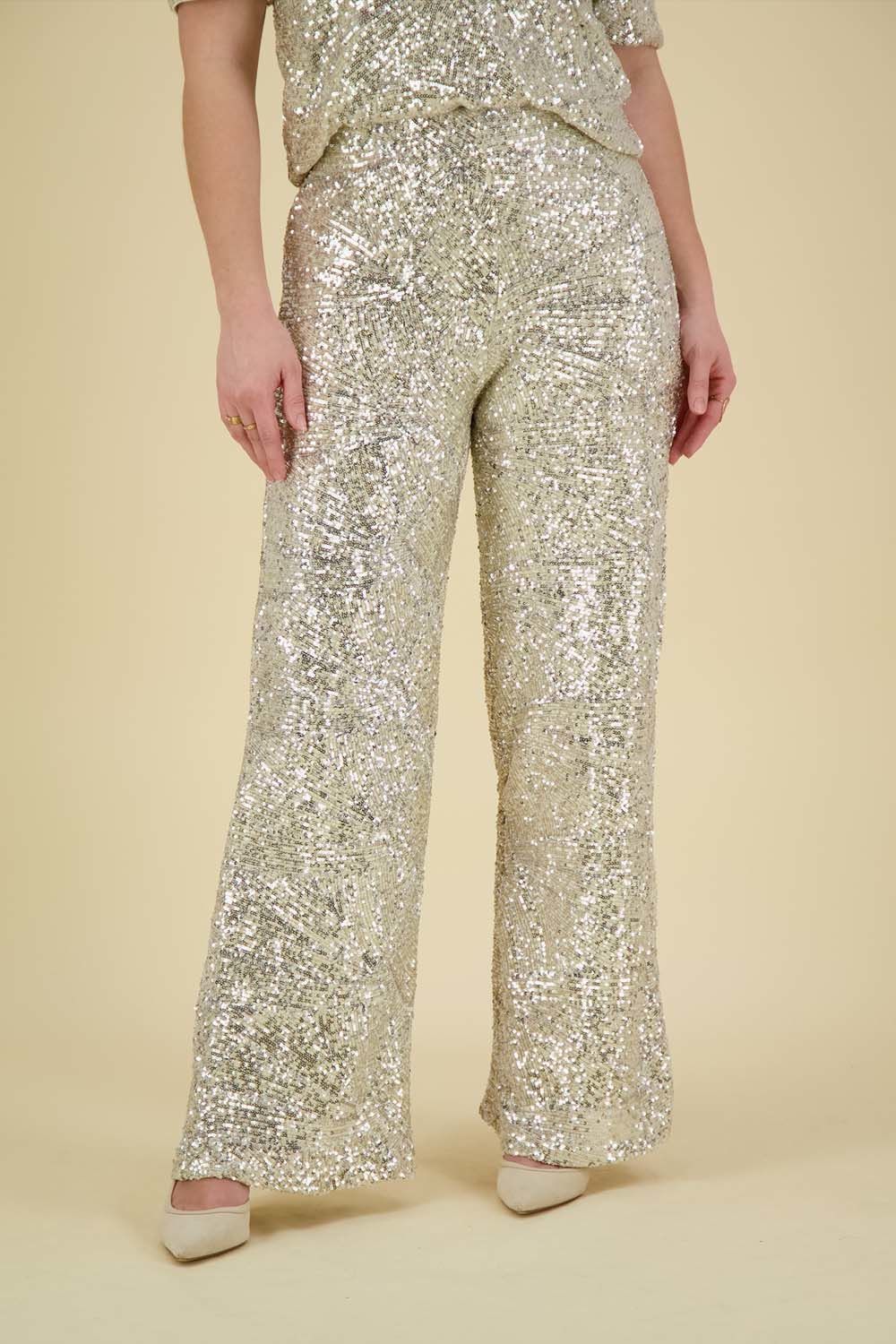 Ichi Pantalon Fauca Grijs