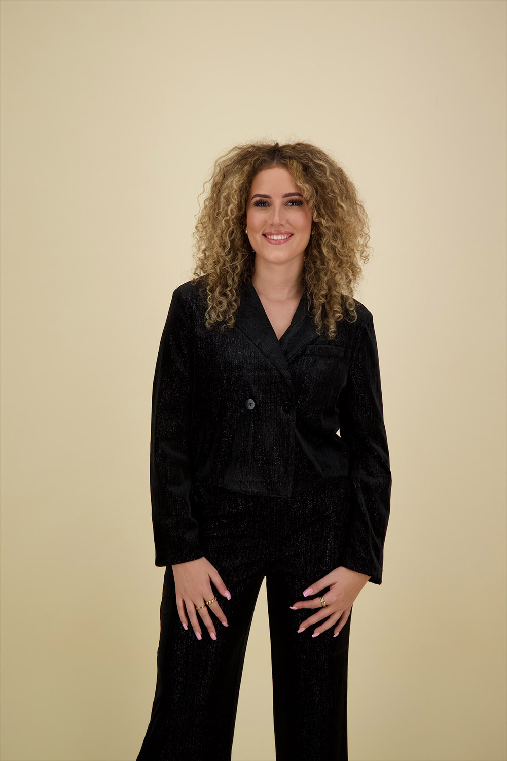 Ichi Blazer Kate Glamour Zwart