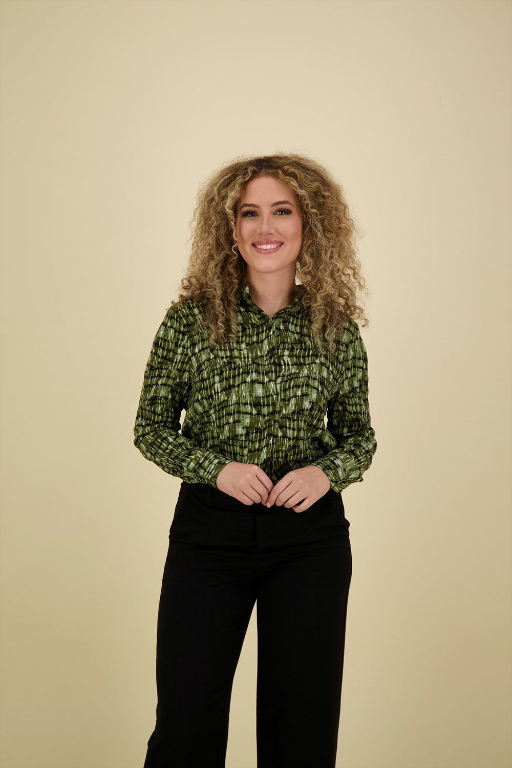 Ichi Blouse Katonia Groen